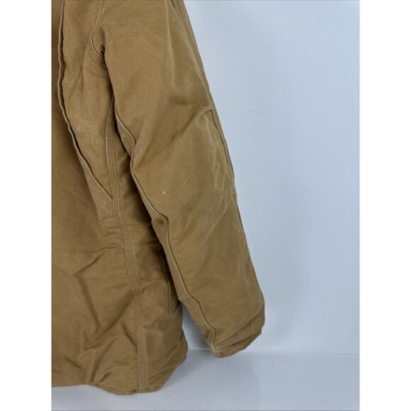 Vintage Carhartt Coat Brown Duck Canvas Tan 42 Tall CQ196 - Picture 7 of 16